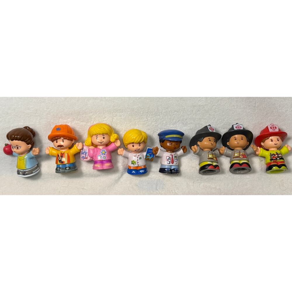 Fisher Price Little People Community Helpers Lot Teacher, Firefighter, Students